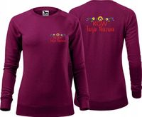 BLUZA DAMSKA Z WŁASNYM HAFTEM koło gospodyń wiejskich twój tekst logo KGW