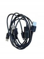 CZARNY KABEL WIELOFUNKCYJNY ADAPTER / ROZDZIELACZ USB - GELRSONR