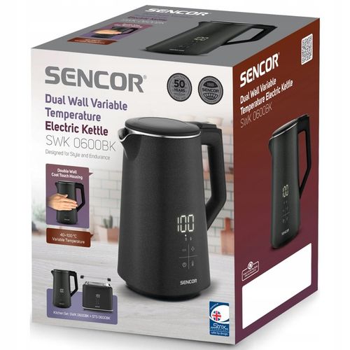 Czajnik Elektryczny 1,7L Sencor SWK 0600BK Czarny MOCNY na Arena.pl
