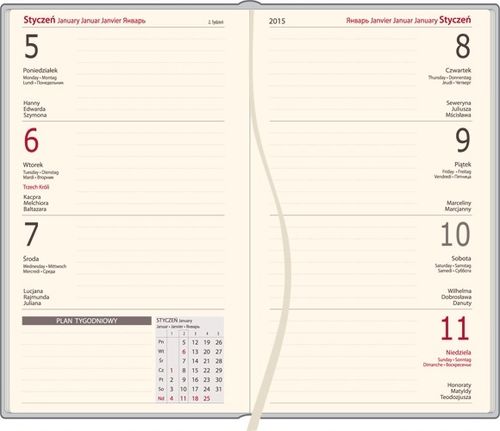 KALENDARZ A6 2026 TYGODNNIOWY KSIĄŻKOWY PERSONALIZOWANYNA DZIEŃ BABCI na Arena.pl