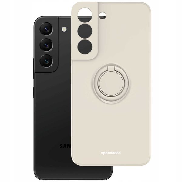 Spacecase Silicone Ring Galaxy S22 Bone zdjęcie 2