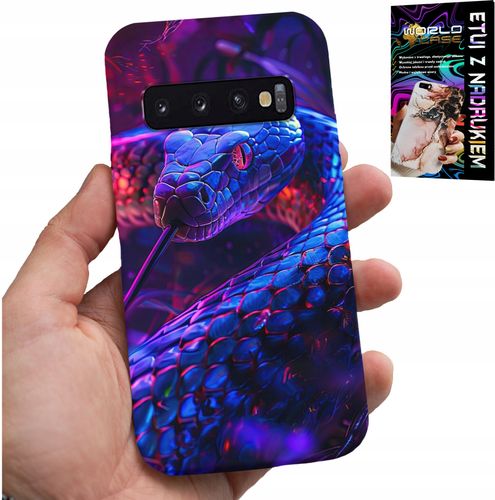 ETUI DO SAMSUNG GALAXY S10 - WĄŻ KOBRA GRZECHOTNIK GADY CASE + FOLIA na Arena.pl