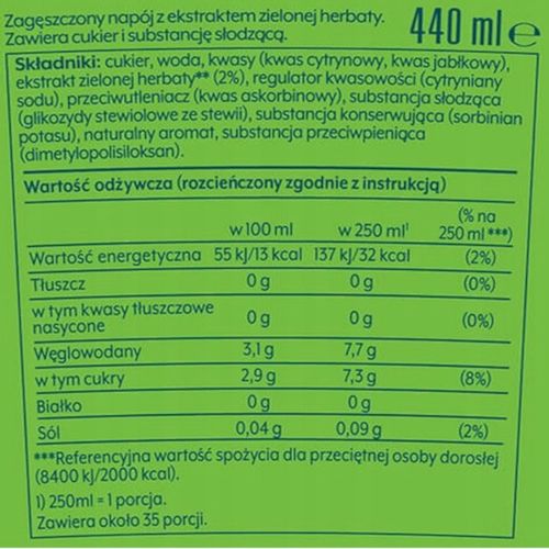 SODASTREAM Syrop Lipton Zielona herbata Ice Tea na Arena.pl