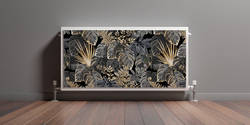 Mata MAGNETYCZNA Grzejnika Liście Bananowca Palma Rośliny 120cm x 60cm zdjęcie 3