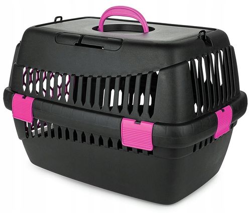 Transporter dla Psa Kota M 56x37x37 cm - TEDDY Fuksja, Do Samochodu na Arena.pl