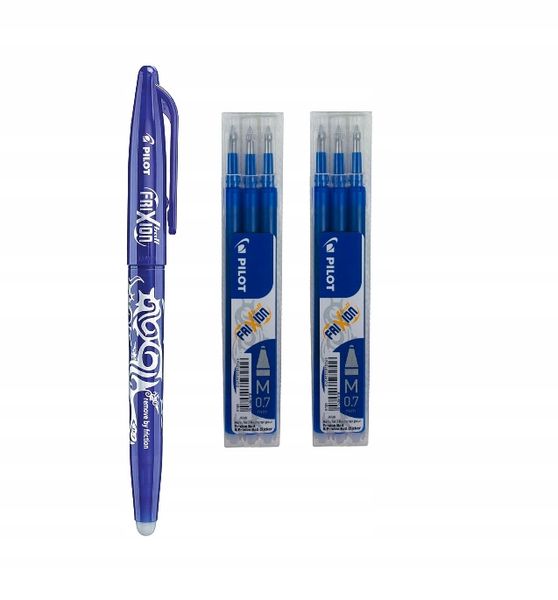 Pilot FRIXION długopis + 6 wkładów ORYGINALNE 0,7 zdjęcie 1