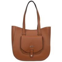 VEZZE torebka skórzana klasyczna z długimi rączkami na ramię V548 camel