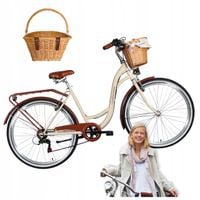 ROWER DAMSKI MIEJSKI 26/28 SHIMANO LEKKA DAMKA KOSZ + WKŁAD GRATIS