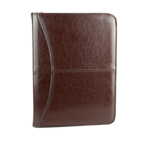 Aktówka skórzana - jasny brąz KEMER