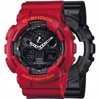 ZESTAW G-SHOCK GA-100-1A1ER CZERWONY CZERWONY