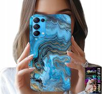 ETUI DO OPPO RENO5 4G 5G - MARMURKOWE WZORY OBUDOWA CASE + FOLIA