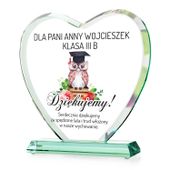 STATUETKA SERCE Prezent dla nauczycielki WYCHOWAWCY ZAKOŃCZENIE ROKU