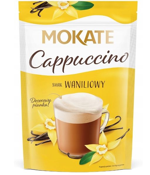 10 x Mokate Cappuccino smak waniliowy 110 g zdjęcie 1