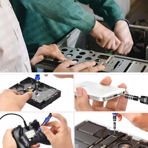 ZESTAW WKRĘTAKÓW ŚRUBOKRĘTÓW BITÓW PRECYZYJNE 75 ELEMENTÓW W ETUI na Arena.pl