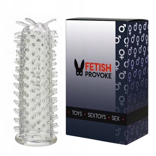 nakładka na penisa z wypustkami. mocna stymulacja pochwy. na Arena.pl