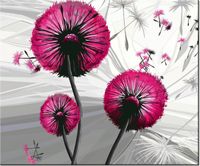 60CM 50CM OBRAZ ŚCIENNY DMUCHAWCE AMARANCIE DRUK PŁÓTNO