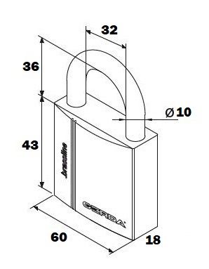 GERDA BRASS LINE 2 KŁÓDKI SYSTEM JEDNEGO KLUCZA 60 na Arena.pl