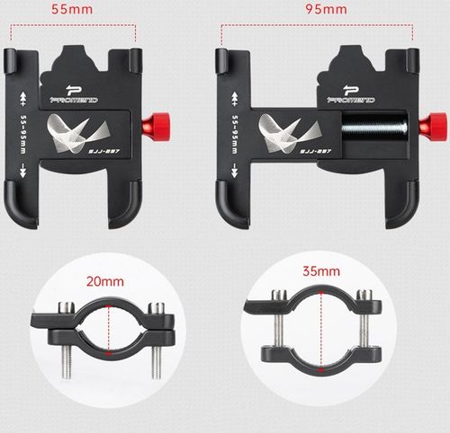Uchwyt rowerowy na TELEFON 360° regulowany (ZR08) na Arena.pl