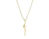 naszyjnik zawieszka z perłą z kolekcji classic (c9786au)