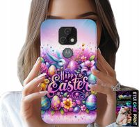 ETUI DO MOTOROLA MOTO E7 PLUS - WESOŁEGO JAJKA, WIELKANOC, PISANKI JAJKA