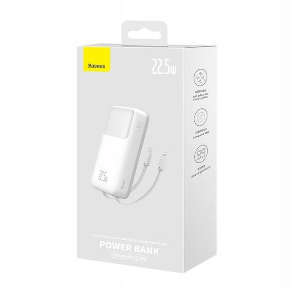 BASEUS POWERBANK 20000MAH 22.5W USB-A USB-C DO TELEFONU KABEL USB TYP C zdjęcie 12
