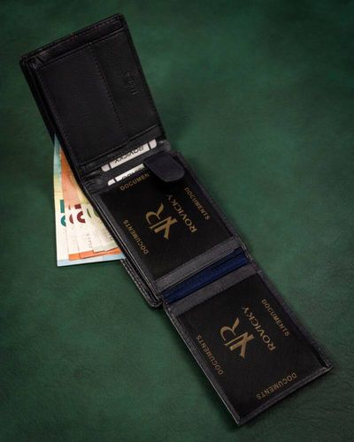 duży, skórzany portfel męski z systemem rfid - rovicky na Arena.pl