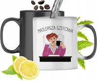 Kubek Magiczny Dla Szefowej Zmieniający Kolor Z Nadrukiem Ze Zdjęciem