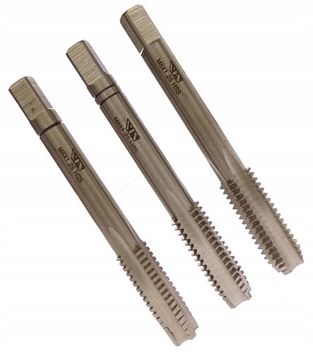 GWINTOWNIK RĘCZNY M8 HSS VIS KOMPLET GWINTOWNIKÓW 8mm na Arena.pl