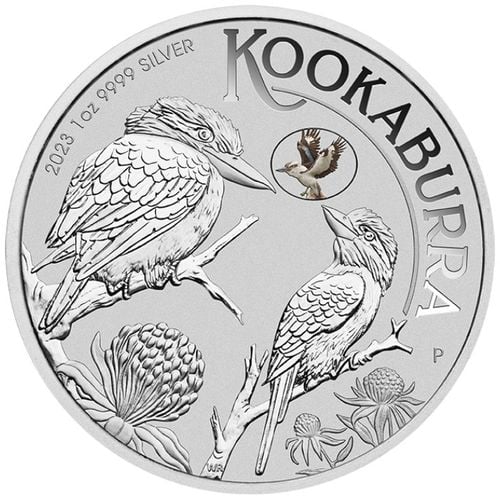 Kookaburra with Kookaburra kolorowany 1 uncja Srebra 2023 Privy Mark (Sydney Money Expo Anda Special) na Arena.pl