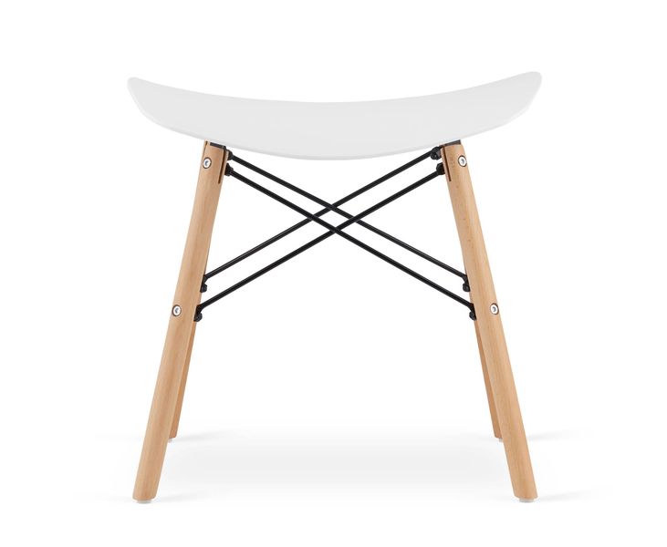 Taboret KORFU - biały x 2 zdjęcie 3