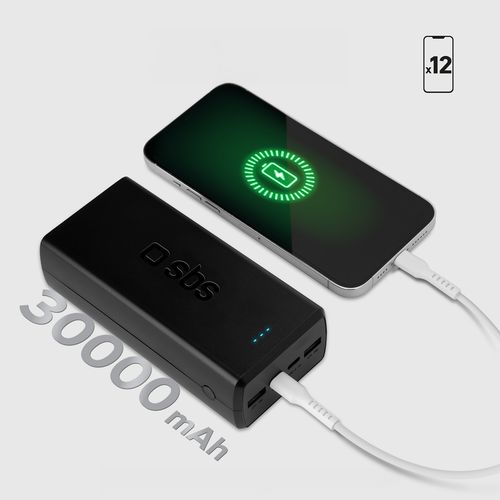 powerbank 30000 mah usb-c usb-a - czarny na Arena.pl