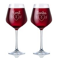 KIELISZKI do WINA komplet GRAWER 860 ml Rocznica