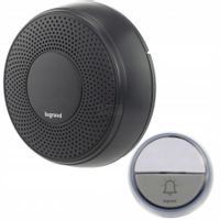 Dzwonek bezprzewodowy 100m Comfort czarny (zestaw odbiornik + nadajnik) Legrand 094253