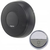 Dzwonek bezprzewodowy 100m Comfort czarny (zestaw odbiornik + nadajnik) Legrand 094253