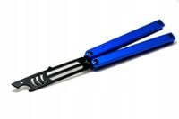 Butterfly nóż motylkowy treningowy AntarctiS T10 Shark Blue BLBK otwieracz