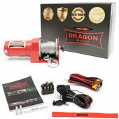 ~1T WYCIĄGARKA DRAGON 12V ELEKTRYCZNA WCIĄGARKA linowa do pługa quada 2000
