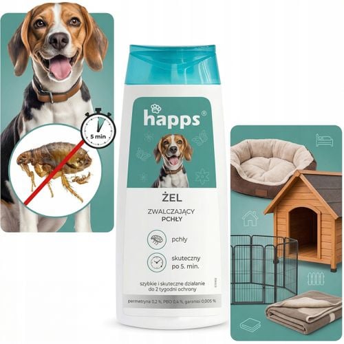 HAPPS - żel zwalczający pchły 150ml na Arena.pl