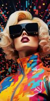 Plakat 50x100cm Retro Futuryzm