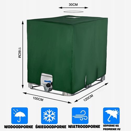 POKROWIEC NA ZBIORNIK MAUZER IBC 1000L OSŁONA WODĘ na Arena.pl