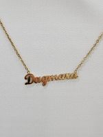 Złota Celebrytka Stal Chirurgiczna Imię Dagmara