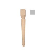 Noga drewniana do mebli stołów krzeseł FLUTED F990035 Kolor pokrycia - Buk, Długość / Wysokość - 43 cm, Materiał - Drewno