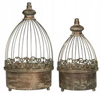 Osłonka 24 cm metal żółty