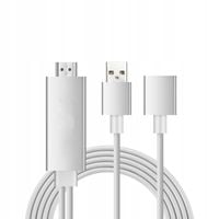 Adapter Kabel MHL iOS Android HDMI TV Wideo Full HD 1080p USB-C Lightning