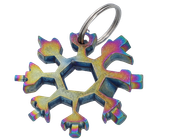 Brelok 18w1 Klucze Płaskie Imbusowe Tęczowy