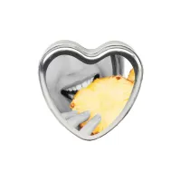 earthly body heart massage candle ananas 113g - pielęgnacyjna świeca