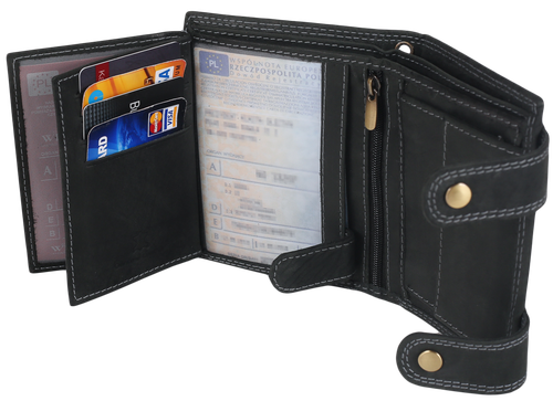 portfel męski skórzany 2901-bic black na Arena.pl