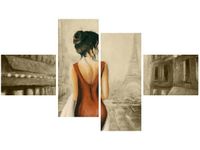 OBRAZ PARYSKI SPACER KOBIETY FRANCE