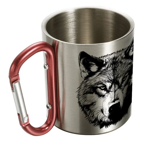 KUBEK Z KARABIŃCZYKIEM SAMOTNY WILK 300ML na Arena.pl