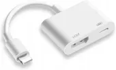 Przejściówka Adapter Lightning - HDMI Biała IPHONE IPAD IPOD FULL HD 60HZ