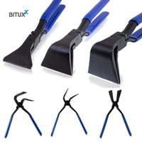 16202 Cęgi blacharskie Dekarskie do gięcia 3 szt zestaw komplet niebie